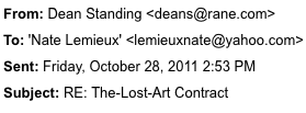 September 2011 Email from Dean at Rane — Offering T-Shirts, Control Vinyl, Event Banners, and Inquiring About Ad Rates